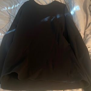 Black long sleeve sweatshirt